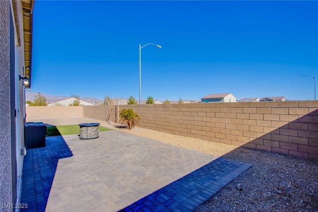 view of patio / terrace with a fenced backyard