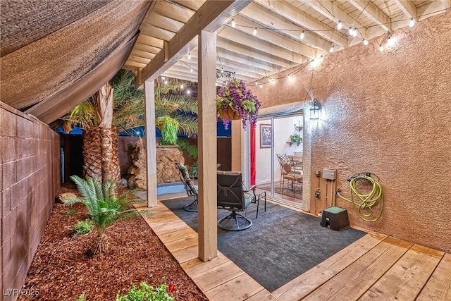 view of patio / terrace featuring a fenced backyard