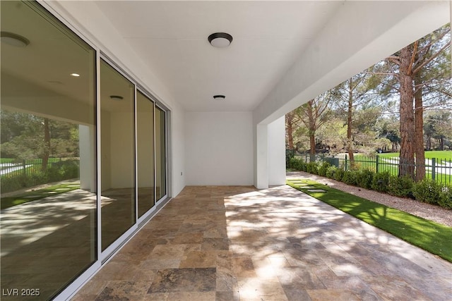 view of patio / terrace with fence