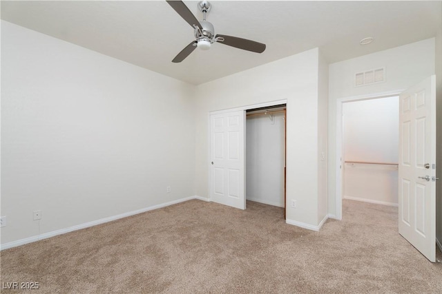 609 Viale Machiavelli Ln, Henderson, NV 89011 - unfurnished bedroom with carpet floors, a closet, baseboards, and ceiling fan