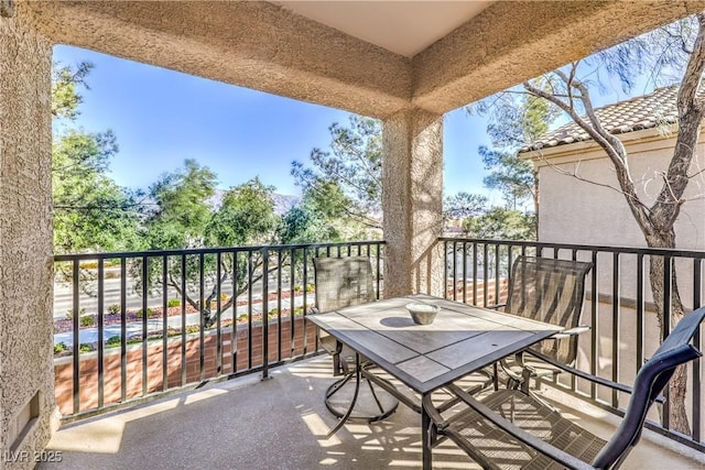 view of balcony