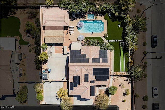 6391 Tempting Choice Ave, Las Vegas, NV 89131 - bird's eye view of a pool area
