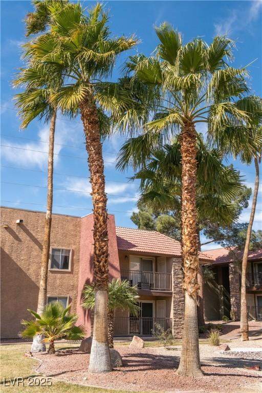 exterior space with stucco siding