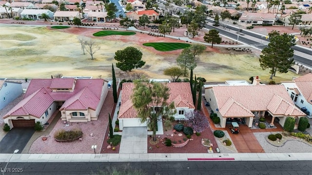 drone / aerial view with a residential view