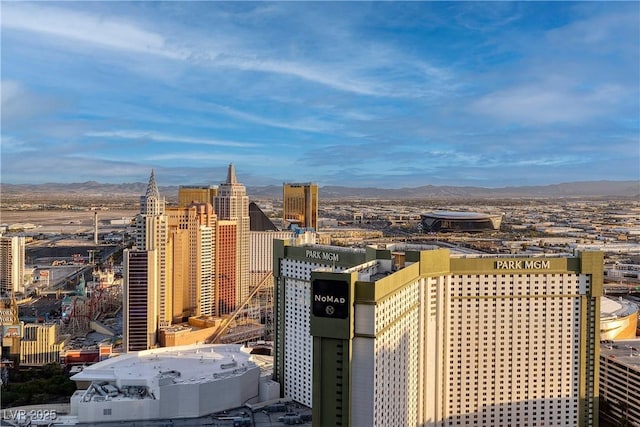 view of city with a mountain view