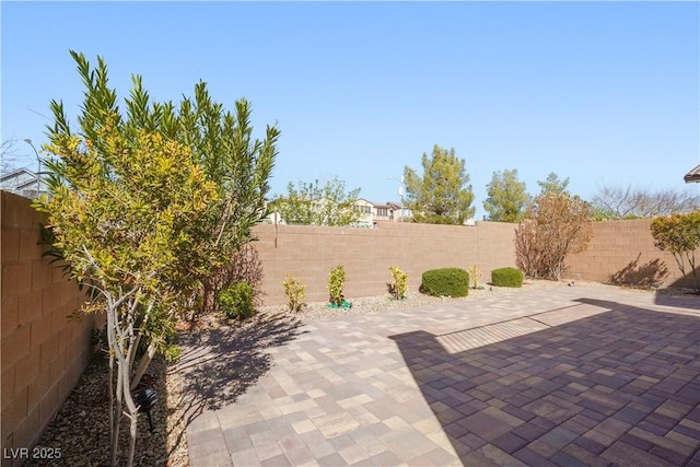 view of patio / terrace with a fenced backyard