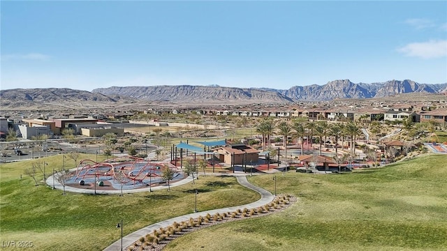 mountain view featuring a residential view