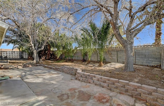 view of patio / terrace with a fenced backyard