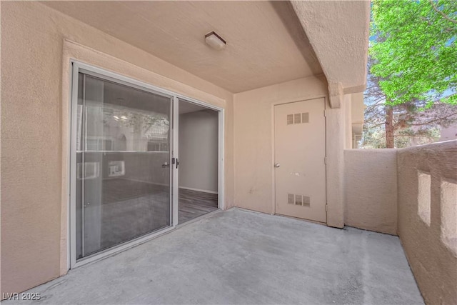 view of patio featuring visible vents