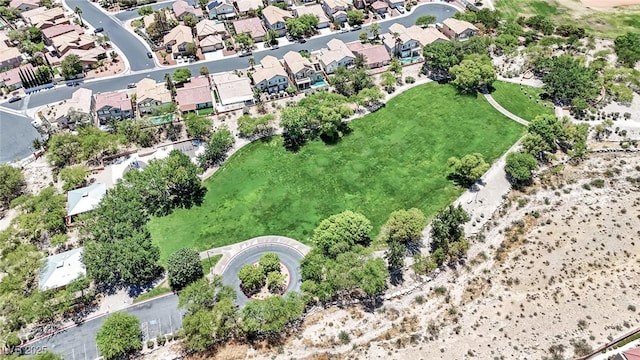 aerial view featuring a residential view