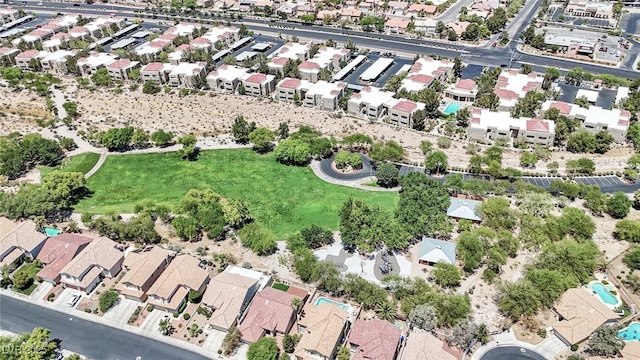 bird's eye view with a residential view