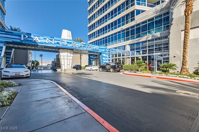 view of road with sidewalks