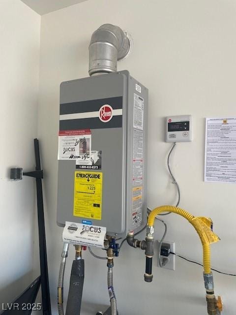 utilities featuring tankless water heater