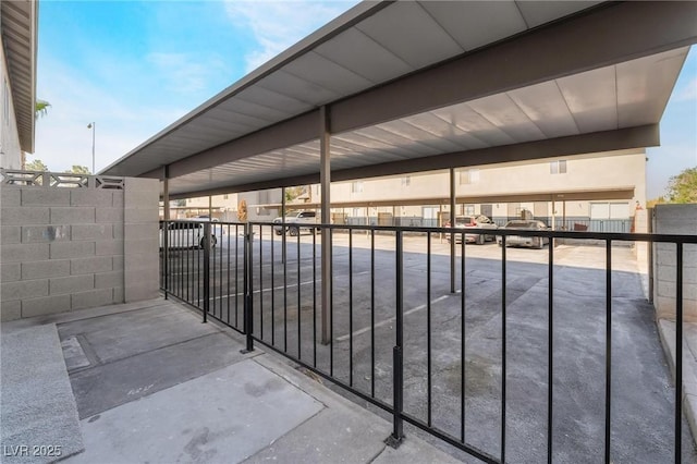 view of patio with fence