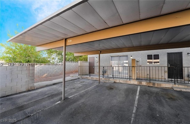 view of patio with fence