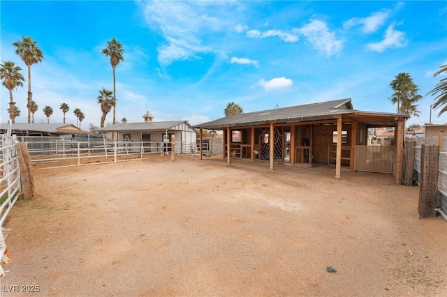 view of stable