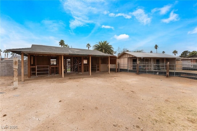 view of stable