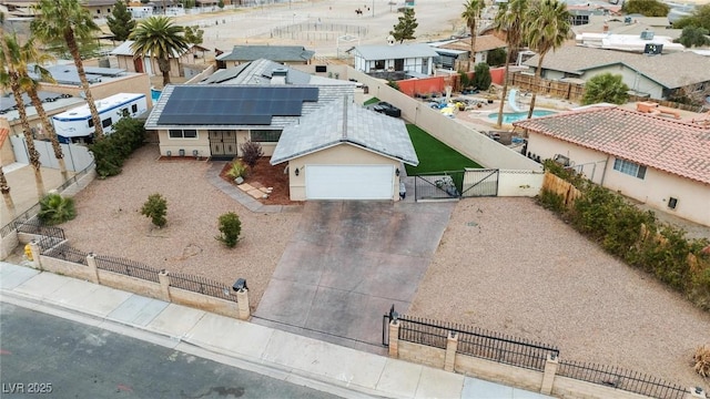 bird's eye view featuring a residential view