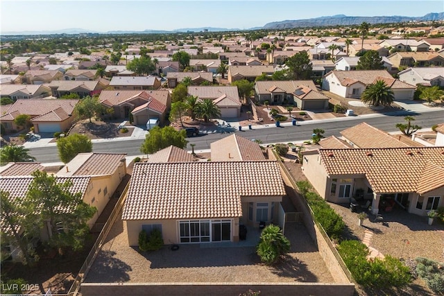 bird's eye view featuring a residential view