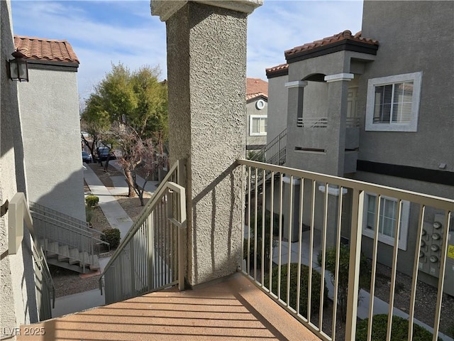 view of balcony