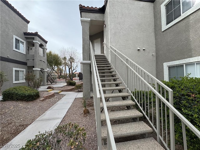 view of stairs