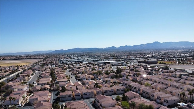 mountain view with a residential view