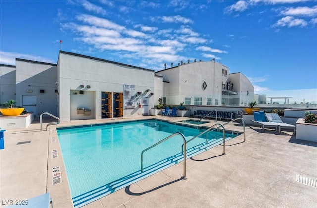 pool featuring a patio