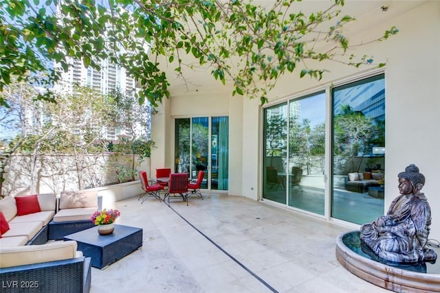 view of patio / terrace featuring outdoor lounge area