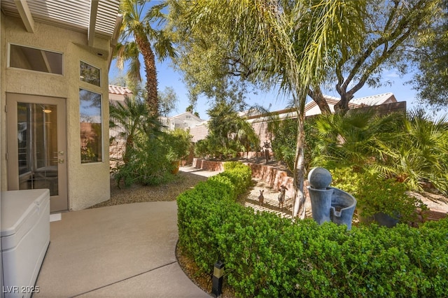 view of yard with a patio