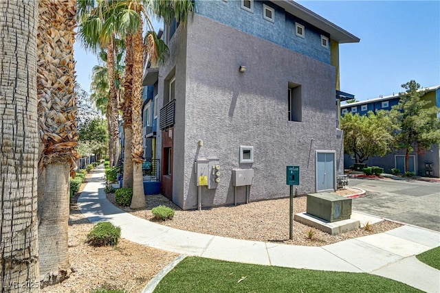 view of property exterior featuring stucco siding