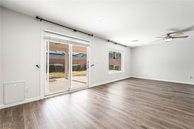 206 Lynbrook St, Henderson, NV 89012 - spare room featuring wood finished floors and ceiling fan