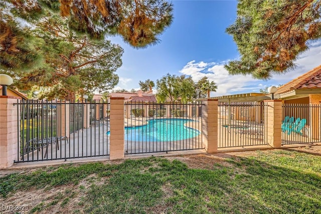 pool with fence