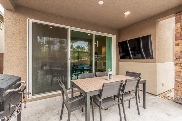 view of patio / terrace with outdoor dining area