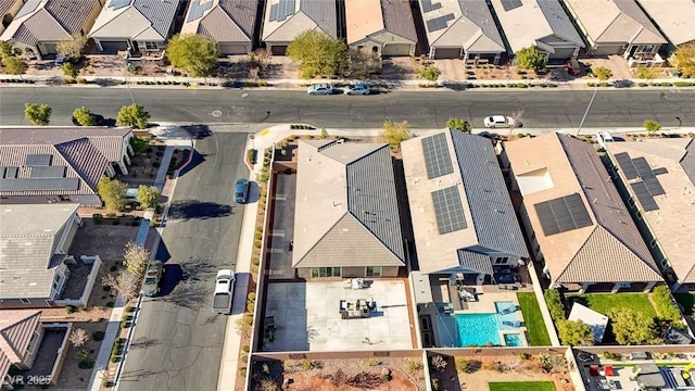 drone / aerial view featuring a residential view