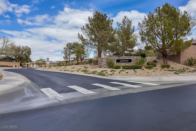 view of road with sidewalks