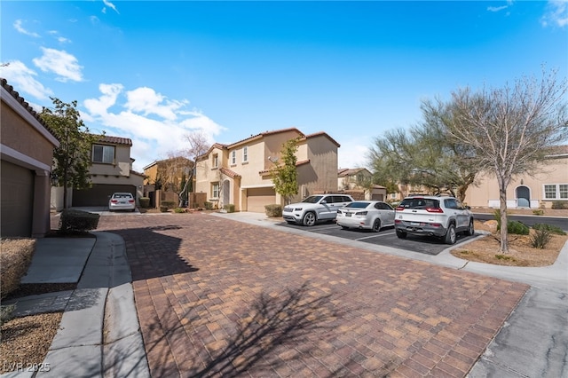 view of street featuring a residential view