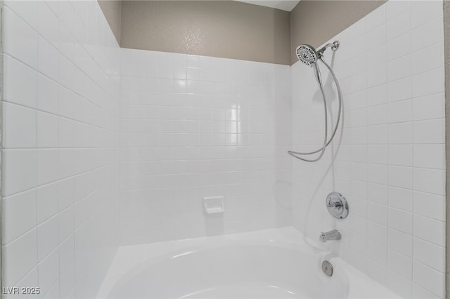 bathroom featuring bathtub / shower combination