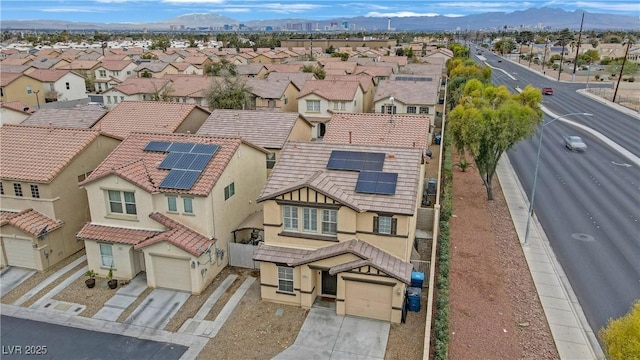 bird's eye view featuring a residential view