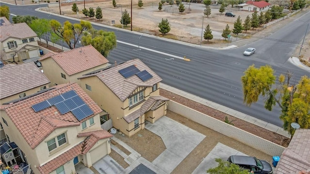 birds eye view of property featuring a residential view