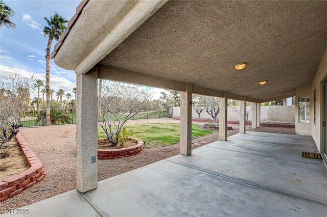 view of patio / terrace with a fenced backyard