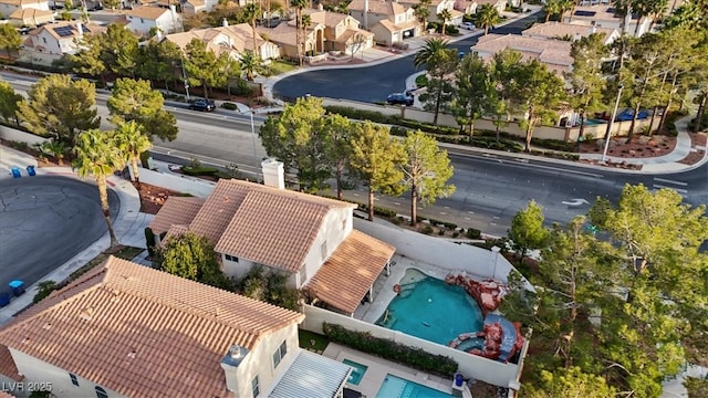 drone / aerial view featuring a residential view