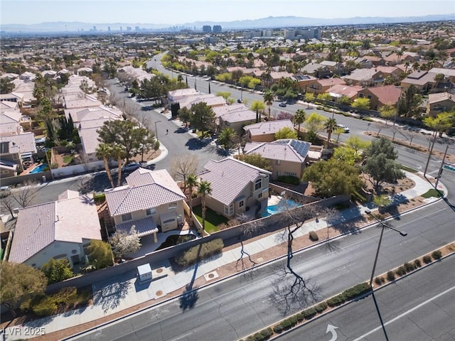 drone / aerial view featuring a residential view