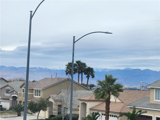 property view of water with a mountain view