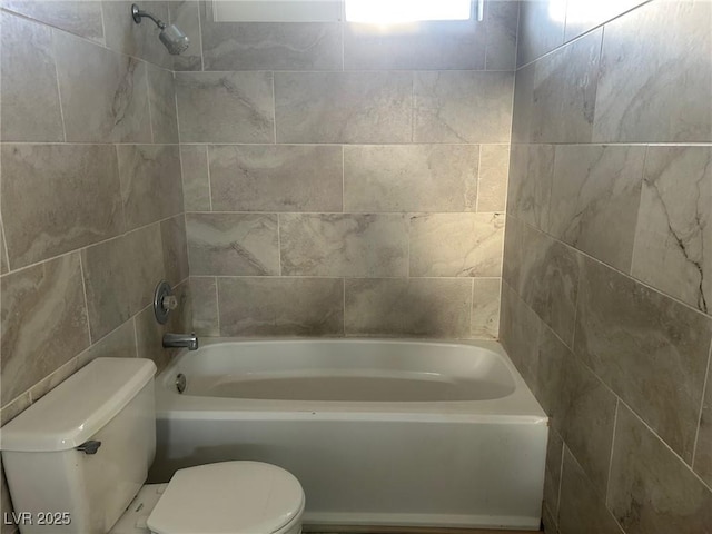 full bath with shower / washtub combination and toilet