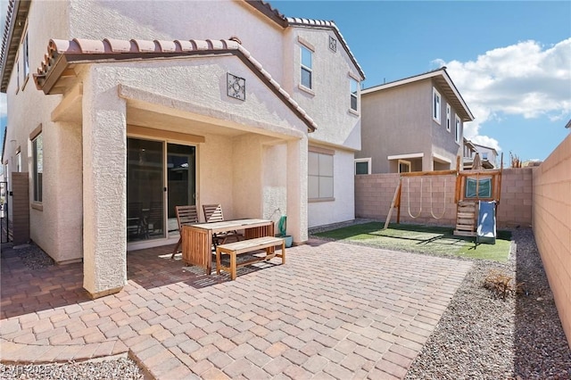 view of patio / terrace with a fenced backyard