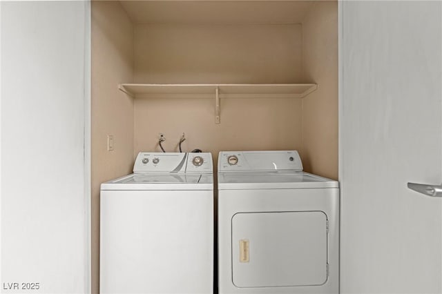 laundry area featuring laundry area and washing machine and dryer