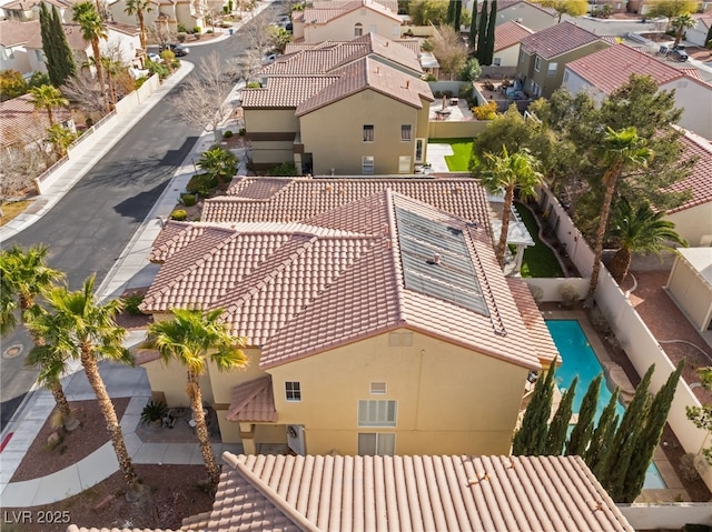 drone / aerial view featuring a residential view