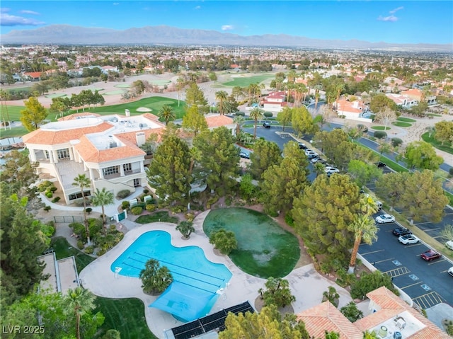 2221 Glenbrook Way, Las Vegas, NV 89117 - bird's eye view with a mountain view and a residential view