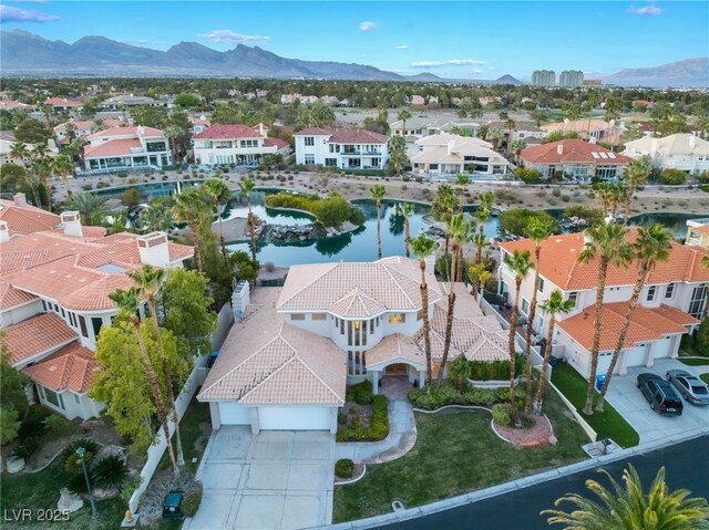 2221 Glenbrook Way, Las Vegas, NV 89117 - birds eye view of property with a residential view and a mountain view
