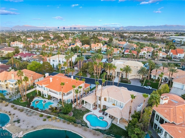 2221 Glenbrook Way, Las Vegas, NV 89117 - aerial view featuring a mountain view and a residential view